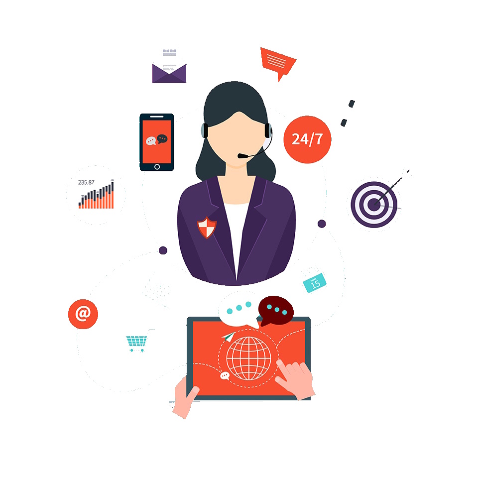 Destek kelimesini simgeleyen iconlar